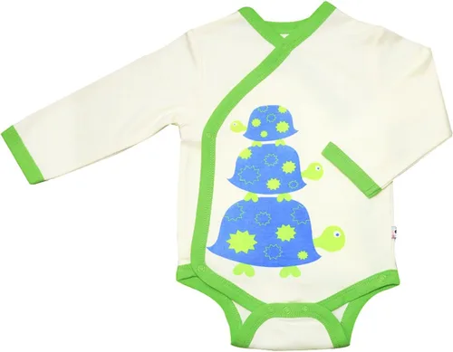 Miniatura 27 de Babysoy Kimono de algodón orgánico de manga larga Onesie Bodysuit