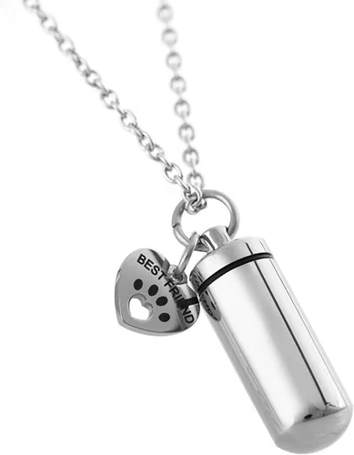 Miniatura 3 de TTVOVO Collar de urna de cremación para mascotas, para cenizas, recuerdo conmemorativo, soporte para cenizas, medallón de urna para mejor amigo