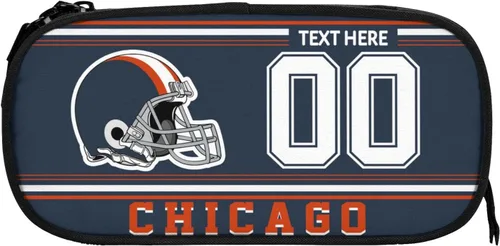 Miniatura 16 de Estuche para lápices Dallas, caja de lápices con nombre y número personalizados, estuche personalizado de estilo de fútbol, estuche de bolígrafo