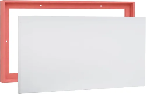 PIXY CANVAS Paquete económico de lienzo estirado de 12 x 14 pulgadas de profundidad y marco flotante para tus pinturas, obras de arte, arte de Rojo