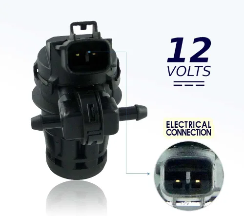 Miniatura 3 de 13126-232316A Bomba de lavaparabrisas con arandela - Motor lavaparabrisas compatible con Honda, Lexus, Mazda, Toyota - Reemplaza el número OEM