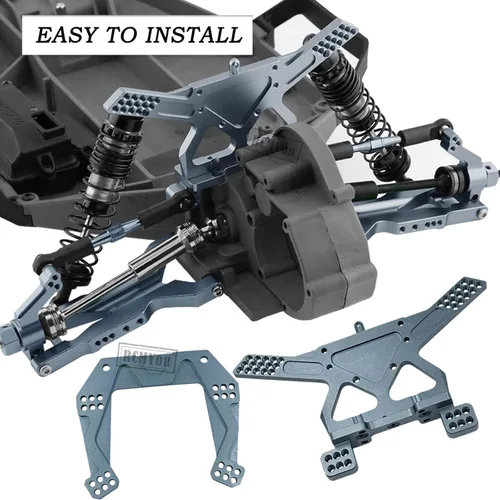 Miniatura 3 de Mejoras de piezas para 1/10 Slash 2WD/Slash 2WD VXL, amortiguadores RC de gran calibre de aleación, brazo de suspensión, bloque de dirección