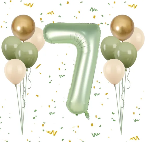 Miniatura 17 de Globos azules del número 18 de 40 pulgadas, globos de cumpleaños de 18 años, globos de látex azul claro y azul oscuro con impresión plateada