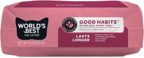 Miniatura 5 de LA MEJOR ARENA PARA GATOS DEL MUNDO Good Habits Arena para gatos con atracción Atractor natural a base de plantas Arena multigato de maíz