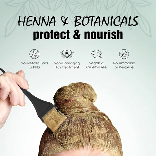 Miniatura 6 de Light Mountain Henna - Tinte y acondicionador para el cabello, tinte para el cabello castaño claro para hombres y mujeres, polvo orgánico de hoja