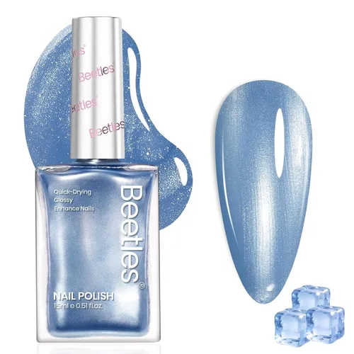 Miniatura 10 de Beetles Pearl - Esmalte de uñas natural iluminador, corrector de uñas de secado rápido, fortalecedor de uñas y tratamiento de crecimiento para uñas