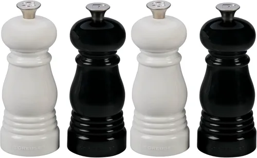 Miniatura 12 de Le Creuset Petite Juego de Molinillo de Sal y Pimienta, 5" x 2" cada uno, Blanco