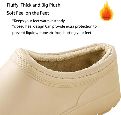 Miniatura 5 de Zapatos de chef cálidos para hombres y mujeres, antideslizantes, impermeables, zapatos de trabajo para hombre, cómodos zapatos de enfermería