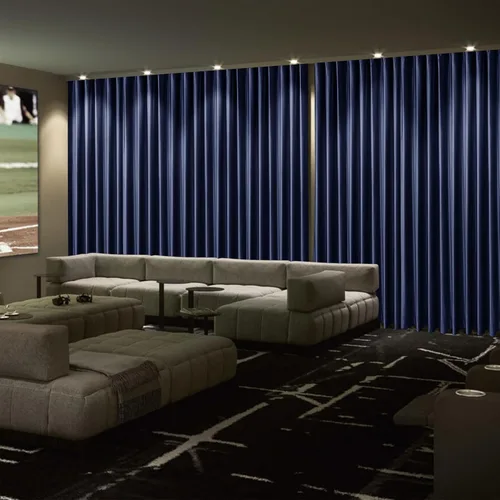 Frelement Cortinas de cine – Cortinas de terciopelo para privacidad con forro opaco, ganchos planos, aislamiento térmico, 100 pulgadas de ancho x 96