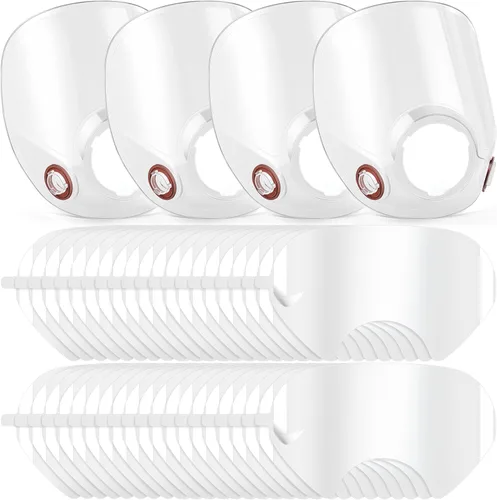 Miniatura 9 de Tellegloww 1 pieza de piezas de repuesto compatibles con lentes de la serie 6000 de respiradores de cara completa y 10 piezas de cubiertas de lentes