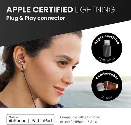 Miniatura 4 de Symphonized - Auriculares con cable para iPhone con sonido de graves profundos, sonido 3D, control de volumen con micrófono, 90% de cancelación