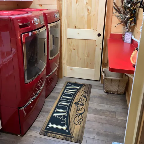 Miniatura 2 de Alfombra antideslizante, impermeable, para cuarto de servicio, lavadero, cocina, entrada, de 20 x 48 pulgadas