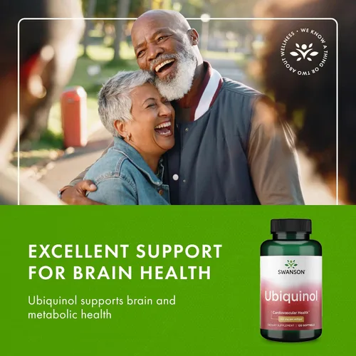 Miniatura 7 de Swanson Ubiquinol - 100 mg - para la salud del corazón, la energía cerebral y el apoyo antioxidante - Ayuda a la producción de ATP* - Sin OMG - 120