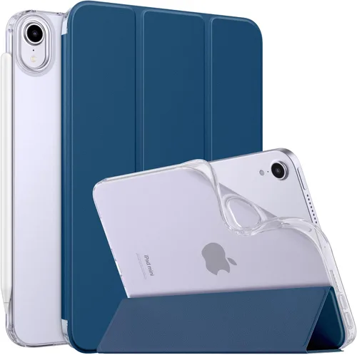 Miniatura 25 de MoKo Funda para el nuevo iPad mini 7 (A17 Pro) 2024, Funda para iPad mini de 6ª generación 2021 (21,08 cm), Funda para iPad mini 6, Funda trasera