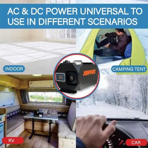 Miniatura 7 de Calentador diésel de 12 V y 8 KW, calentador de aire diésel todo en uno, calentador diésel portátil con monitor LCD y control remoto para tienda