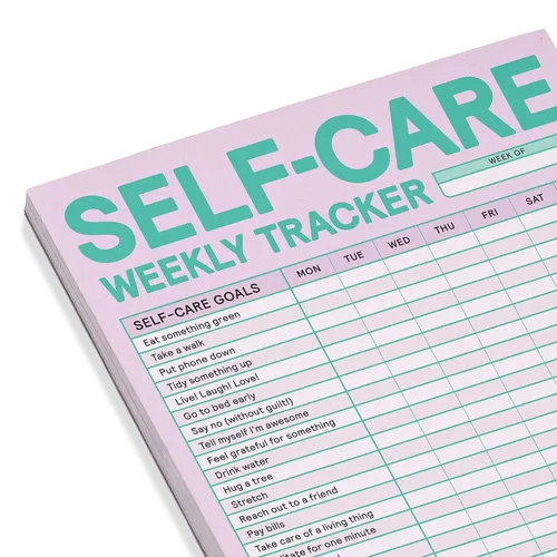Miniatura 3 de Knock Knock Self-Care Weekly Tracker Pad, Step-by-Step Self-Care Checklist Note Pad (Pastel Version), 6 x 9-inches Encuadernación desconocida