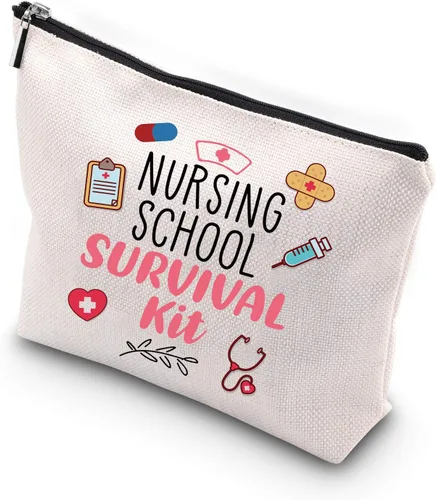 Miniatura 8 de WCGXKO Regalo de enfermera Cosméticos Regalo de Enfermería Escuela Kit de supervivencia Regalo para RN CNA LPV BSN LVP, Bolso, Bolsa de vida