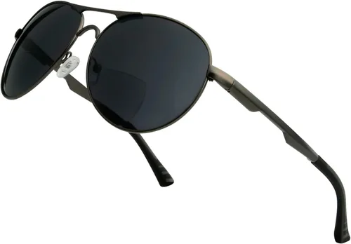 Miniatura 15 de BFOCO Gafas de sol bifocales con bisagras metálicas y sin tornillos para hombre - Sports Bifocal Sunnies (negro brillante) +1.00
