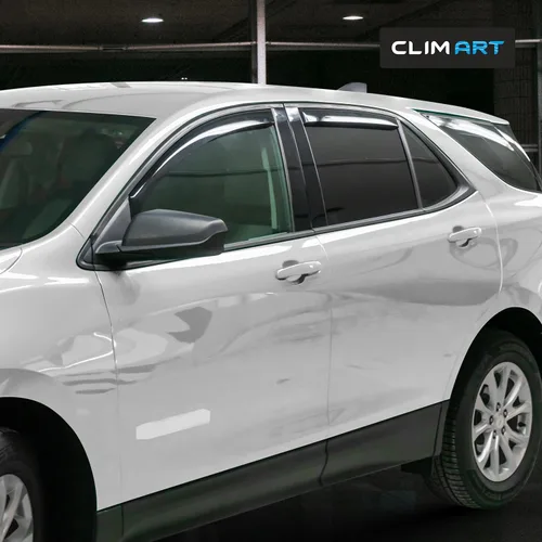 Miniatura 4 de CLIM ART - Deflectores de ventana de canal increíblemente duraderos para Chevrolet (Chevy) Equinox 2018-2024, viseras de ventana de ventilación