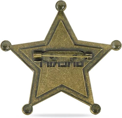 Miniatura 2 de Insignia del sheriff, hecha del metal, pin de la insignia de la policía, insignia de la estrella del policía occidental, accesorio del viejo oeste