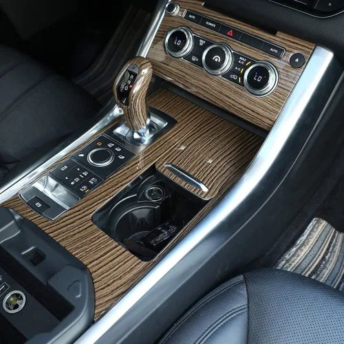 Miniatura 3 de YIWANG ABS Sands madera centro consola cubierta TRIM para Land Rover Range Rover Sport 2014-2018 mano izquierda conductor Accesorios