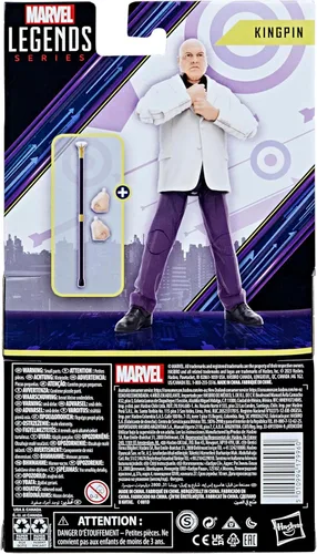 Miniatura 4 de Serie Marvel Legends Kingpin, figuras de acción coleccionables de 6 pulgadas de Hawkeye, para niños a partir de 4 años