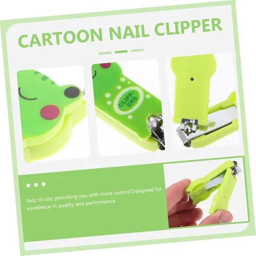 Miniatura 4 de BESPORTBLE Cortauñas portátil de dibujos animados lindo gato panda práctico cortador de uñas para niño niña pequeña herramienta de manicura