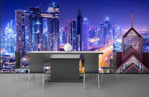 Miniatura 12 de FLFK Murales de pared 3D, autoadhesivos, autoadhesivos, removibles, para decoración moderna del hogar, 78.7 x 59 pulgadas