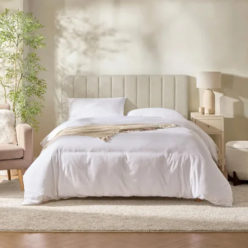 Miniatura 18 de Nestl Upholstered Twin Headboard - Easy Assemble Channel Stitched Headboard Twin Size - Wall Mounted Headboards with 3D Soundproof Wall Panels Peel