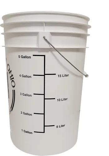 Miniatura 6 de Home Brew Ohio Cubo de fermentación de 6.5 galones con tapa con ojales y esclusa de aire de tres piezas