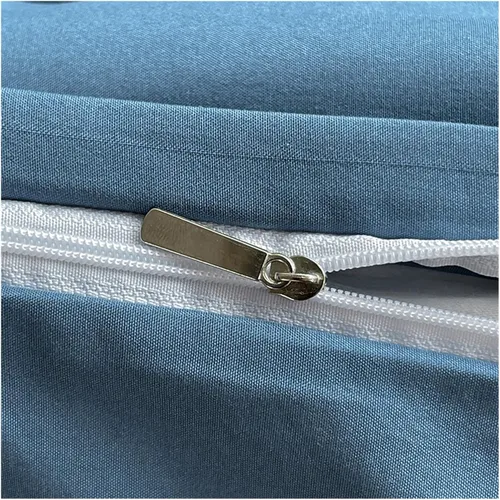 Miniatura 3 de Bedding Set Fabric Duvet Cover Set Solid Color Bed Cover Set Single Double King Size Quilt Cover Set,Bedding