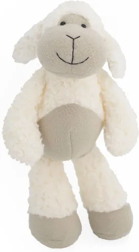 Miniatura 8 de Peluche de oveja blanca y crema de 8.5 pulgadas para niños y niñas, juguetes de peluche de cordero suaves y adorables para bebés recién nacidos