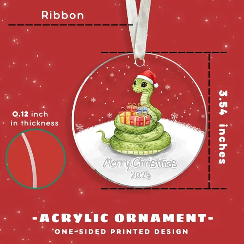 Miniatura 2 de Adorno de serpiente, regalos de serpiente para amantes, mujeres, hombres, divertidos adornos de animales para árbol de Navidad, regalos temáticos