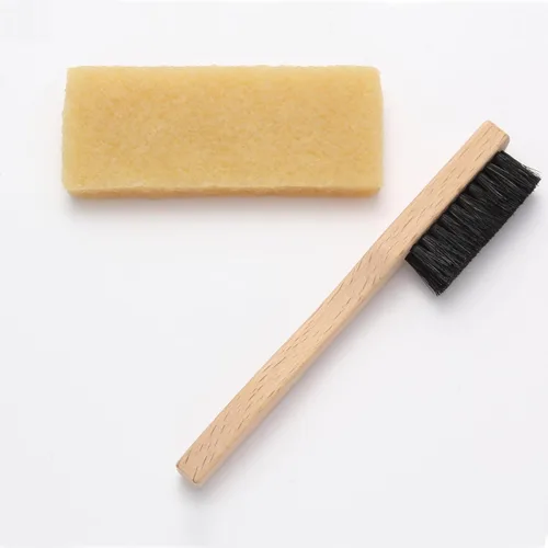Miniatura 6 de Kit de limpieza de gamuza de 3 piezas para limpiador de gamuza y cepillo de nobuk cepillo limpiador de zapatos de gamuza y borrador de manchas