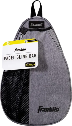 Miniatura 9 de Franklin Sports Padel Bag - Men's + Women's Paddle Tennis Padel Sling Bag Backpack - Adjustable Size Equipment Bag for Padel + Paddle Tennis Gris