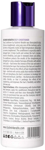 Miniatura 2 de Kashmir Keratin Acondicionador profundo para cabello graso y dañado sin sulfatos y parabenos (8 onzas líquidas)