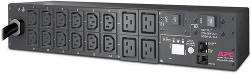 APC Netshelter PDU para rack AP7811B, medido, 5kW, 30A/208-230v, (12) C13, (4) C19
