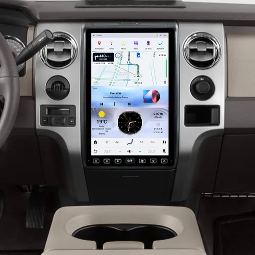 Radio Android 13 para Ford F150 2009 2010 2011 2012 Unidad Principal de Pantalla Táctil de 14.4 Pulgadas Radio de Coche 128GB GPS Autoradio