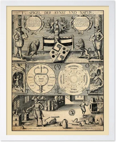 Miniatura 42 de Poster Master Póster astrológico clásico, impresión de ciencia vintage, regalo para artistas, amigos, el antiguo zodiaco de Egipto, rueda