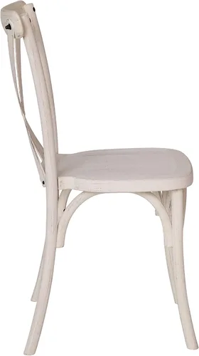 Miniatura 8 de Flash Furniture Silla X-Back, paquete de 2, resina, negra