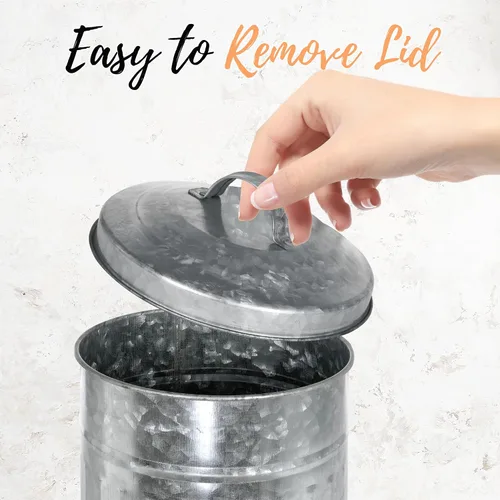 Miniatura 7 de Autumn Alley Farmhouse - Soporte organizador de papel higiénico de metal galvanizado con tapa, se adapta a 3 megarrollos, soporte de almacenamiento