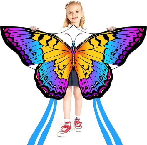 Miniatura 8 de HONBO Butterfly Kites for Kids & Adults, Easy to Fly for Beginners, Each Kite with 300ft Line Handle,Beginner Kite for Kids Ages 4-8,Beach Kites for