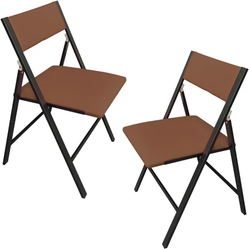 Miniatura 9 de 2 sillas deportivas para adultos, sillas de oficina plegables tapizadas, silla de salón portátil al aire libre para oficina, cocina (negro, grande)