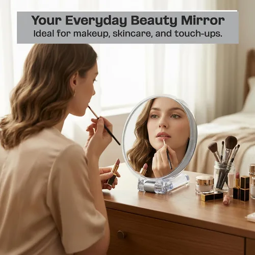 Miniatura 6 de Danielle Espejo de maquillaje plegable de aumento 15X, acrílico