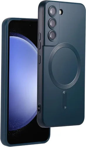 Miniatura 24 de Funda magnética para Samsung Galaxy S22 Ultra, silicona suave, delgada, antiarañazos, con protección de cámara, compatible con MagSafe, color negro