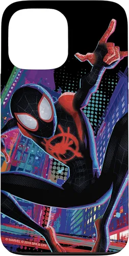 Funda para iPhone 13 Pro Max Marvel Spider-Man Into the Spider-Verse Miles Morales City