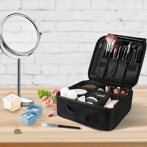 Miniatura 7 de Estuche de maquillaje de viaje, Negro