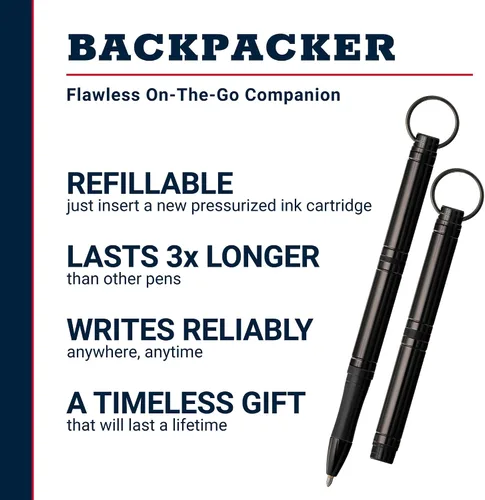 Miniatura 2 de Fisher Space Pen Backpacker Space Pen, bolígrafo, tinta negra, caja de regalo