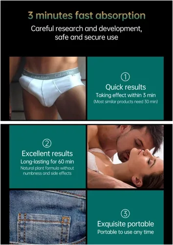 Miniatura 3 de Crema de crecimiento masculino, aceite de masaje para hombres para sexo, aceite de crecimiento del pene energético para hombres, retardo de 3 piezas