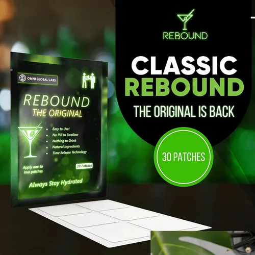 Miniatura 4 de REBOUND Classic Patch - Liberación constante extendida - 30 parches - Mezcla natural para una vida nocturna equilibrada